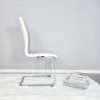Silla Comedor Tapizada Chenille Ecocuero Base Cromada - Imagen 4